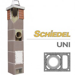 Керамический дымоход Schiedel UNI одноходовой с вентиляционным каналом