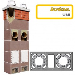 Керамический дымоход Schiedel UNI двухходовой с вентиляционным каналом
