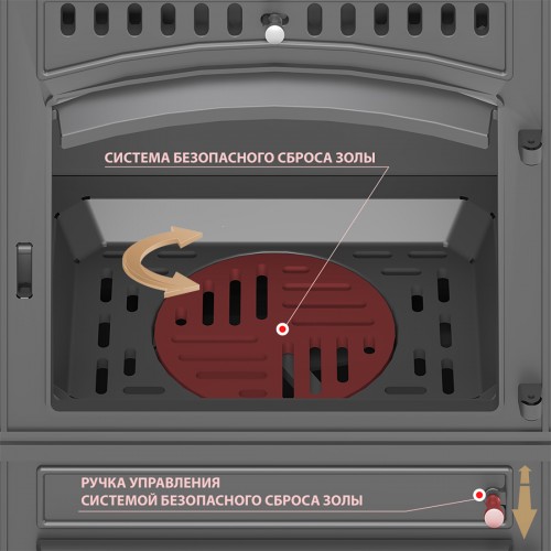 Печь-камин Везувий LV-12 S "Антрацит"