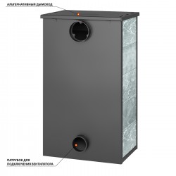 Печь-камин ВЕЗУВИЙ ПК-01 (205) талькохлорит 12 кВт (200 м3) Ø 150 мм